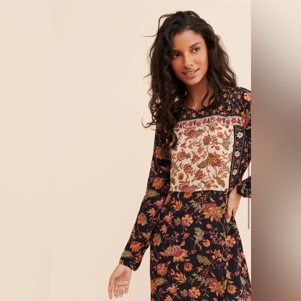 Kachel mixed print Midi dress Size 4